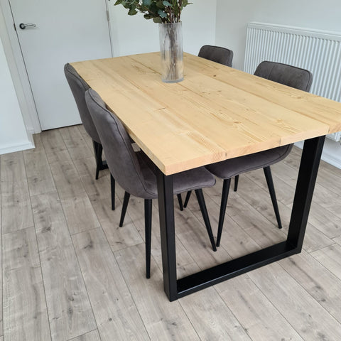 Rustic Table and Benches image 3