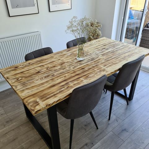 Rustic Table and Benches image 5