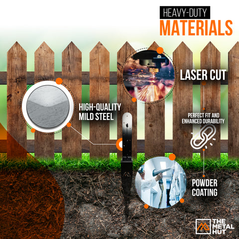 Rust-resistant fence post repair spike suitable for 3 and 4 inch posts