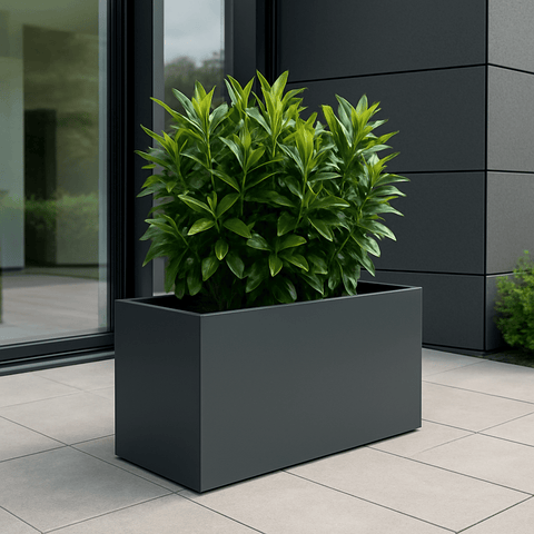 Aluminium trough planter UK with powder coated finish