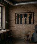 Metal guitar wall art for home wall decoration