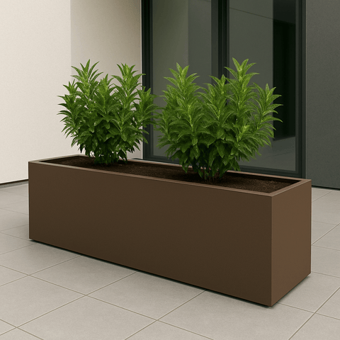 indoor plant troughs uk Aluminium Trough Planter UK for Gardens & Outdoor Use