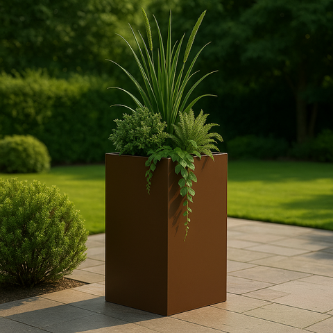 Tall Square Garden Planter