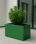 Lightweight aluminium trough planter for patios and driveways