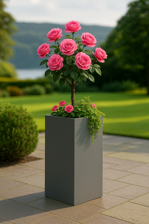 Tall Square Garden Planter