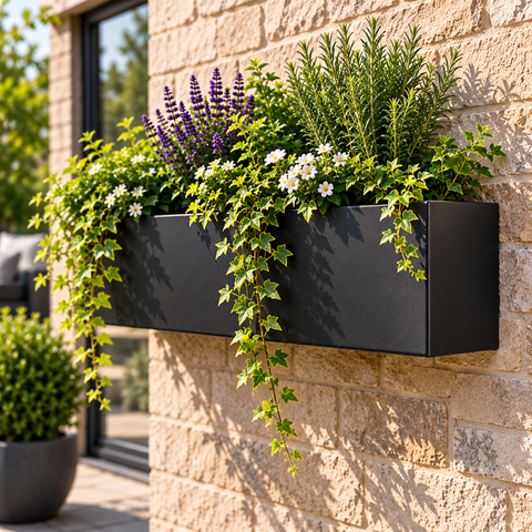 Custom Size Metal Wall Planters - The Metal Hut