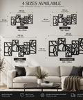 5 Circular Panels Metal Wall Art UK for Home & Garden - The Metal Hut