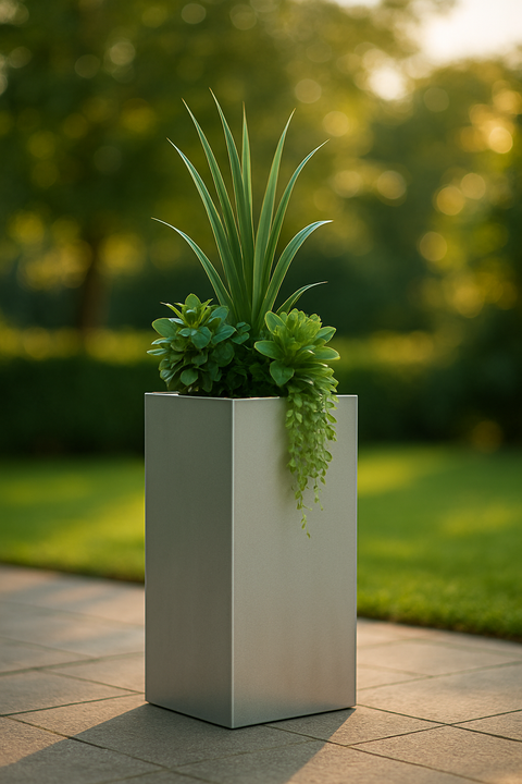 Tall Square Garden Planter