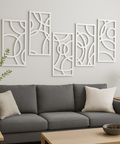 Metal circular panels wall art for indoor wall decoration
