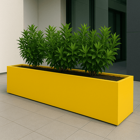 indoor plant troughs uk Aluminium Trough Planter UK for Gardens & Outdoor Use